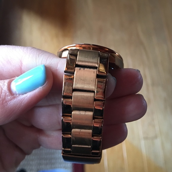 Gold Fossil Watch with Teal Blue Face - Picture 5 of 5
